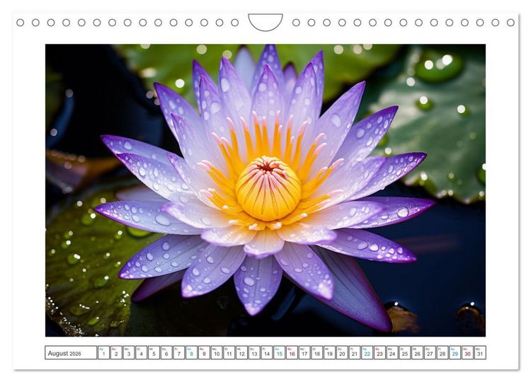 Produktbild: Lichtspiel der Seerosen (Wandkalender 2026 DIN A4 quer), CALVENDO Monatskalender