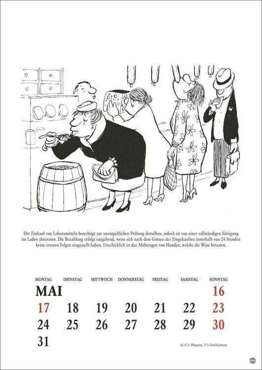 Produktbild: Loriot Heile Welt Halbmonatskalender 2027