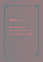 Produktbild: Degeneration of Riemannian metrics under Ricci curvature bounds
