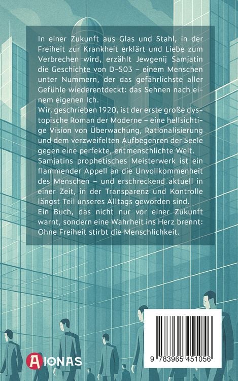 Produktbild: Wir. Ein dystopischer Roman. Jevgenij Samjatin