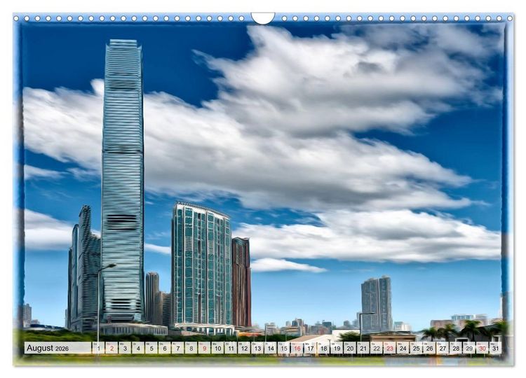 Produktbild: Hongkong, die pulsierende Metropole (Wandkalender 2026 DIN A3 quer), CALVENDO Monatskalender