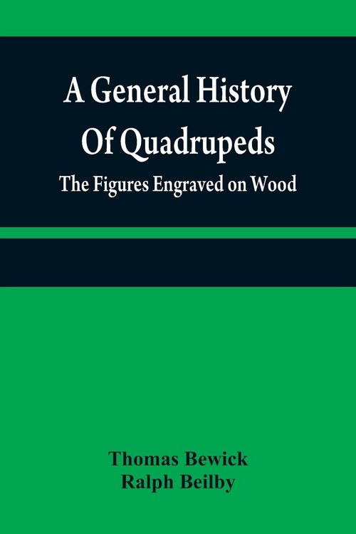 Produktbild: A general history of quadrupeds
