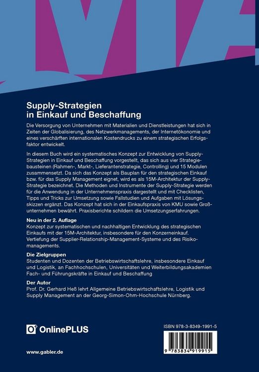 Produktbild: Supply-Strategien in Einkauf und Beschaffung