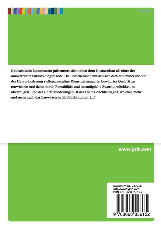 Produktbild: Auswirkungen einer DGNB-Zertifizierung auf Kalkulation, Bauausf&uuml;hrung und Abnahmen am "Projekt F&uuml;nf Morgen"