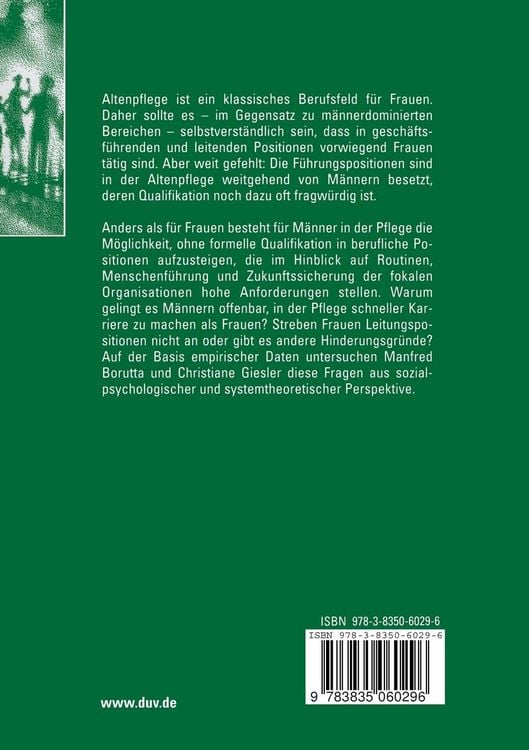 Produktbild: Karriereverl&auml;ufe von Frauen und M&auml;nnern in der Altenpflege