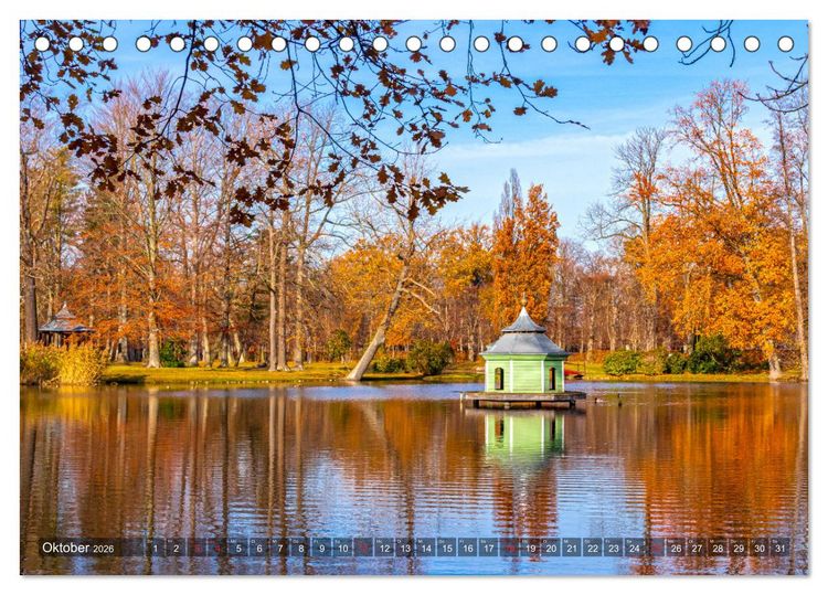 Produktbild: Barockgarten Zabeltitz (Tischkalender 2026 DIN A5 quer), CALVENDO Monatskalender