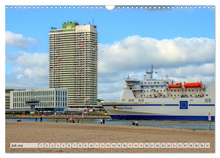 Produktbild: Halbinsel Priwall bei Travem&uuml;nde &ndash; Impressionen von der Ostseek&uuml;ste (Wandkalender 2026 DIN A3 quer), CALVENDO Monatskalender