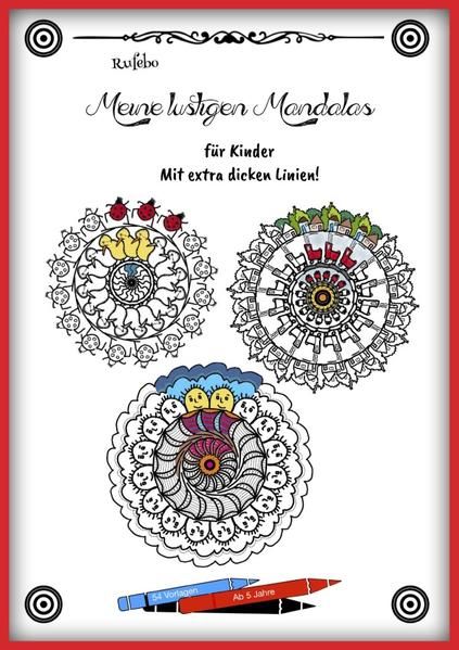 Produktbild: Meine lustigen Mandalas f&uuml;r Kinder - Mit extra dicken Linien!