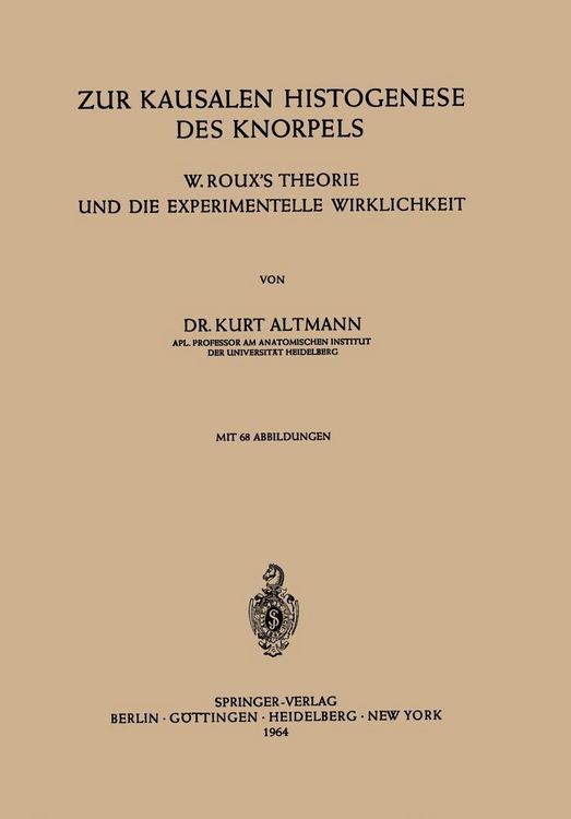 Produktbild: Zur Kausalen Histogenese des Knorpels