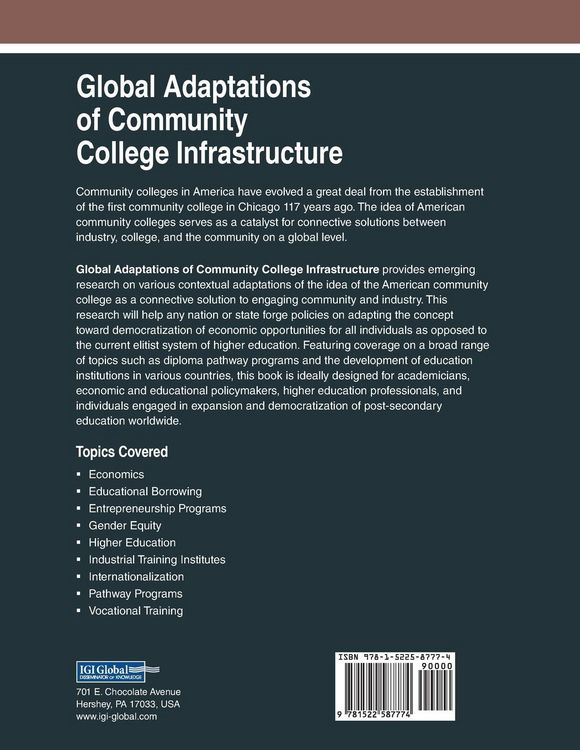 Produktbild: Global Adaptations of Community College Infrastructure
