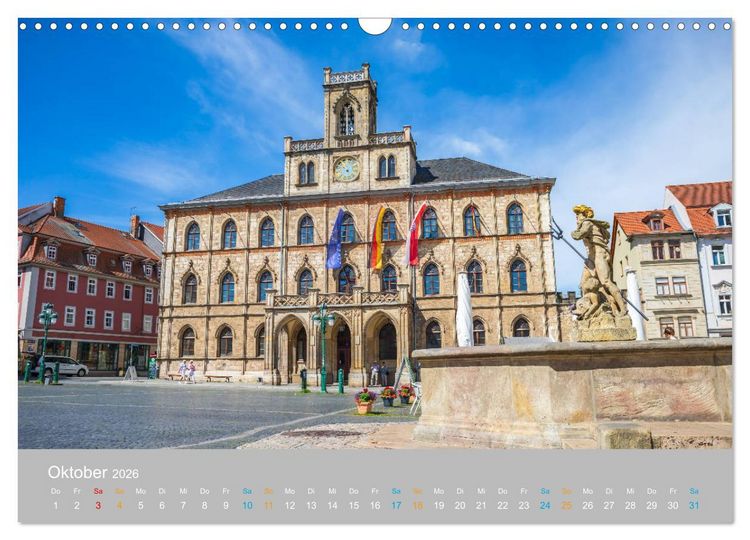 Produktbild: Weimar - das kulturelle Erbe (Wandkalender 2026 DIN A3 quer), CALVENDO Monatskalender