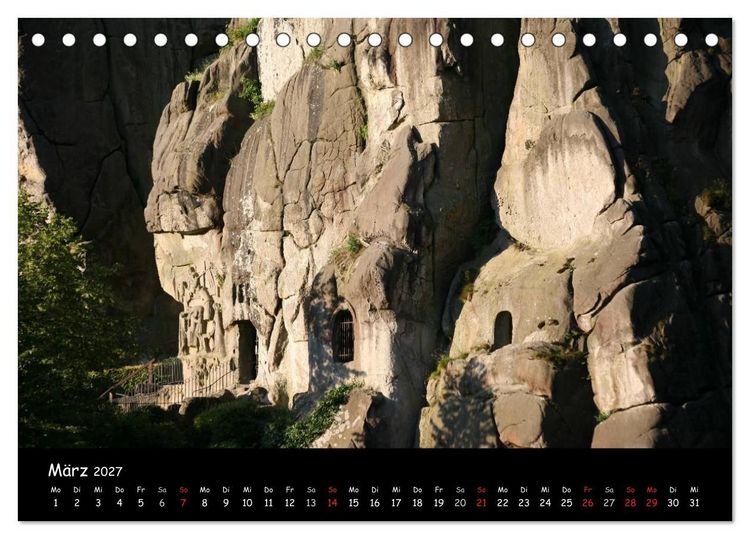Produktbild: Die Externsteine (Tischkalender 2027 DIN A5 quer), CALVENDO Monatskalender
