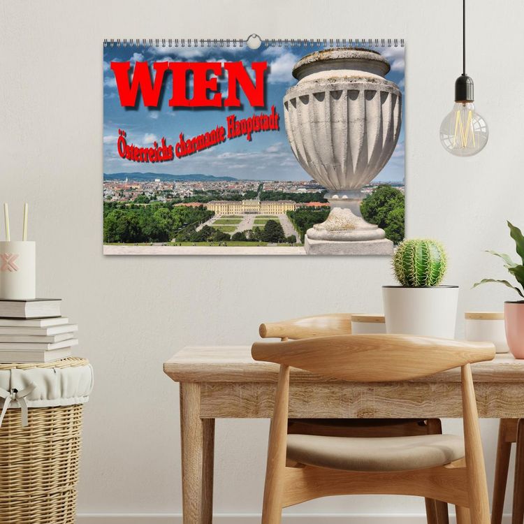 Produktbild: Wien - &Ouml;sterreichs charmante Hauptstadt (Wandkalender 2026 DIN A3 quer), CALVENDO Monatskalender