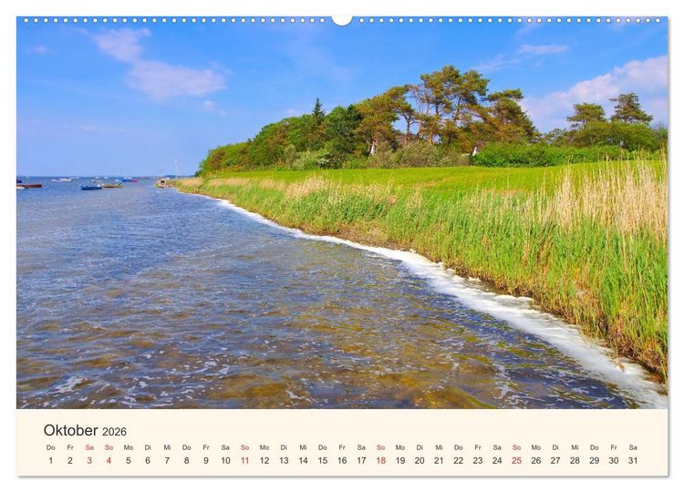 Produktbild: Ummanz - Naturparadies in der R&uuml;gener Boddenlandschaft (Wandkalender 2026 DIN A2 quer), CALVENDO Monatskalender