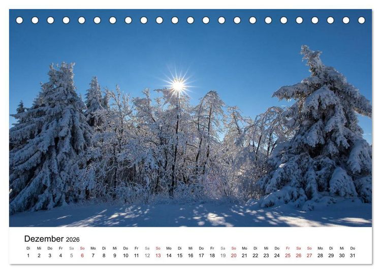 Produktbild: Die Rh&ouml;n (Tischkalender 2026 DIN A5 quer), CALVENDO Monatskalender