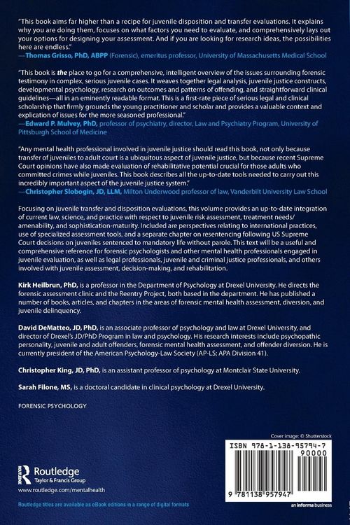 Produktbild: Evaluating Juvenile Transfer and Disposition