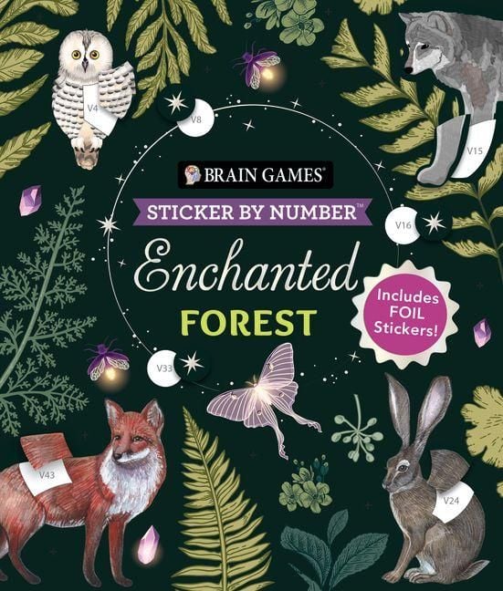 Produktbild: Brain Games - Sticker by Number: Enchanted Forest (24 Images to Sticker)