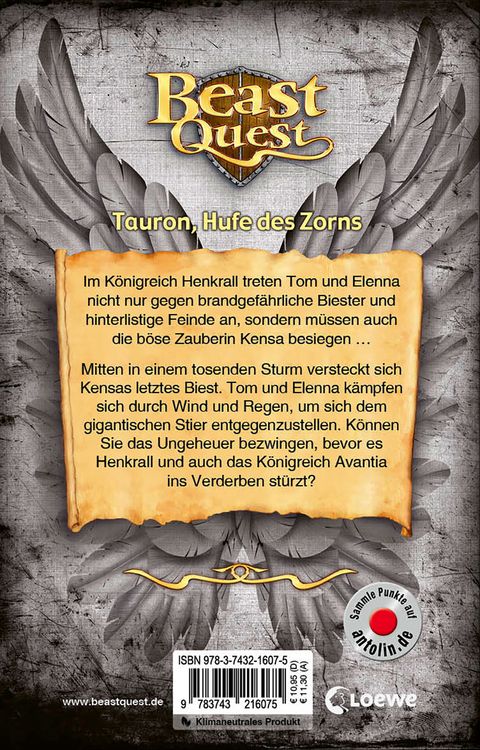 Produktbild: Beast Quest (Band 66) - Tauron, Hufe des Zorns