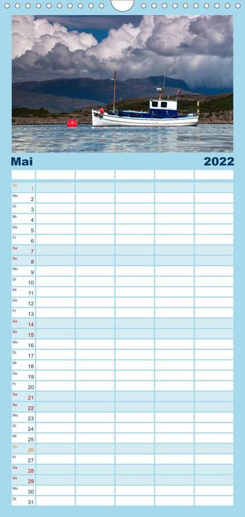 Produktbild: Familienplaner Schottland - Wildes Land im Norden (Wandkalender 2022 , 21 cm x 45 cm, hoch)
