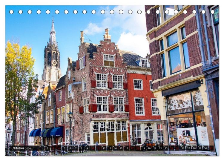 Produktbild: Ferien in Holland (Tischkalender 2026 DIN A5 quer), CALVENDO Monatskalender