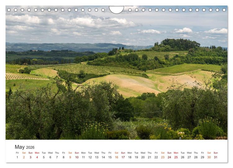 Produktbild: Tuscany A color palette (Wall Calendar 2026 DIN A4 landscape), CALVENDO 12 Month Wall Calendar