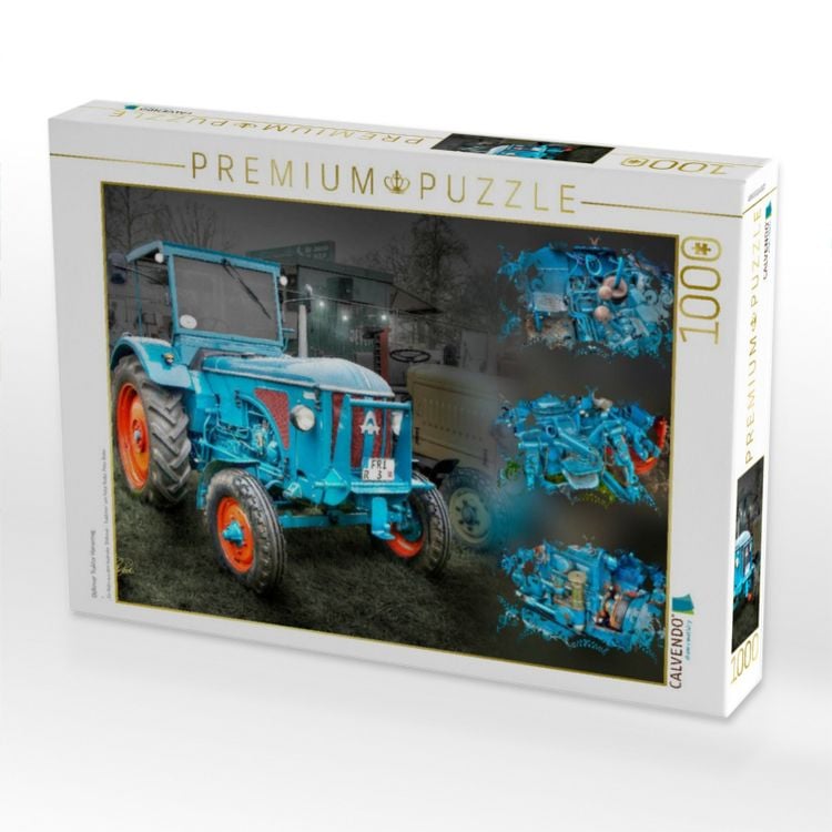 Produktbild: CALVENDO Puzzle Oldtimer Traktor Hanomag | 1000 Teile Lege-Gr&ouml;&szlig;e 64x48cm Foto-Puzzle f&uuml;r gl&uuml;ckliche Stunden