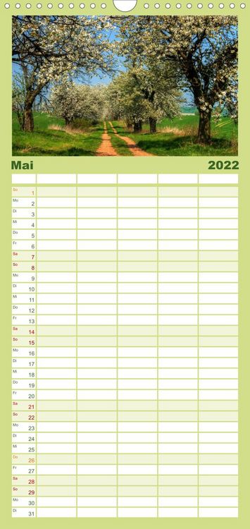 Produktbild: Harz Landschaften - Familienplaner hoch (Wandkalender 2022 , 21 cm x 45 cm, hoch)