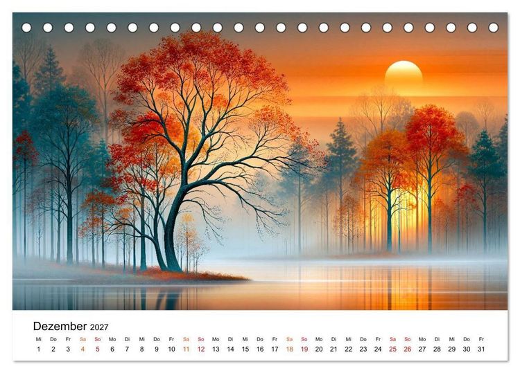 Produktbild: Zeitreise Natur (Tischkalender 2027 DIN A5 quer), CALVENDO Monatskalender