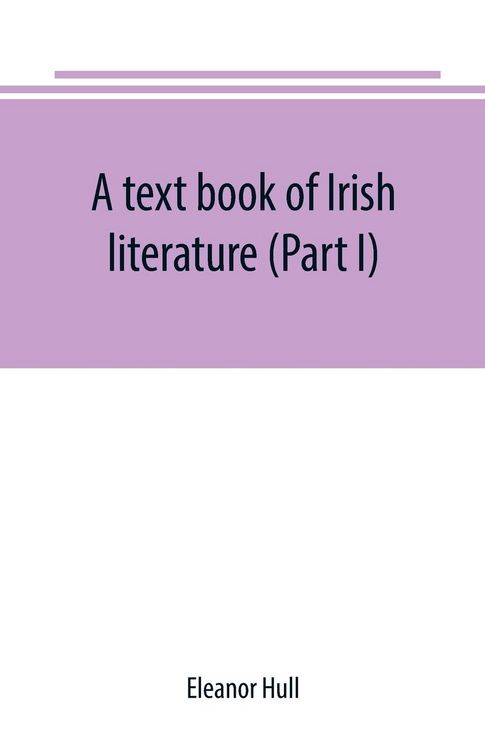 Produktbild: A text book of Irish literature (Part I)