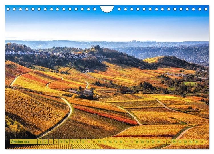Produktbild: Malerisches Stuttgart (Wandkalender 2026 DIN A4 quer), CALVENDO Monatskalender