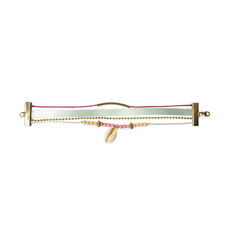 Produktbild: Bastel-Schmuckset f&uuml;r Kinder mit 2 Boh&egrave;me-Armb&auml;ndern
