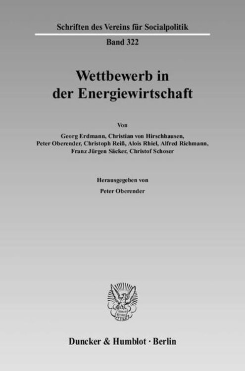 Produktbild: Wettbewerb in der Energiewirtschaft.