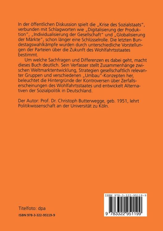 Produktbild: Wohlfahrtsstaat im Wandel