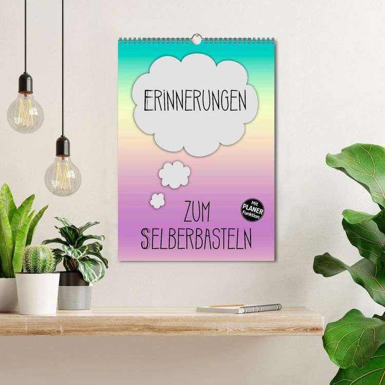 Produktbild: ERINNERUNGEN Zum Selberbasteln (Wandkalender 2026 DIN A3 hoch), CALVENDO Monatskalender