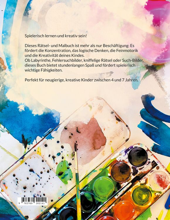 Produktbild: F&uuml;r clevere Kids: Das kunterbunte R&auml;tsel- und Malbuch