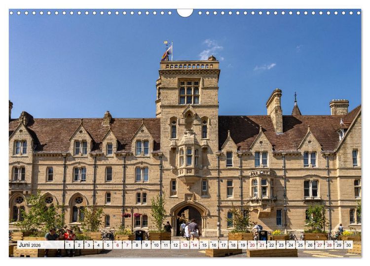 Produktbild: England - Oxford (Wandkalender 2026 DIN A3 quer), CALVENDO Monatskalender
