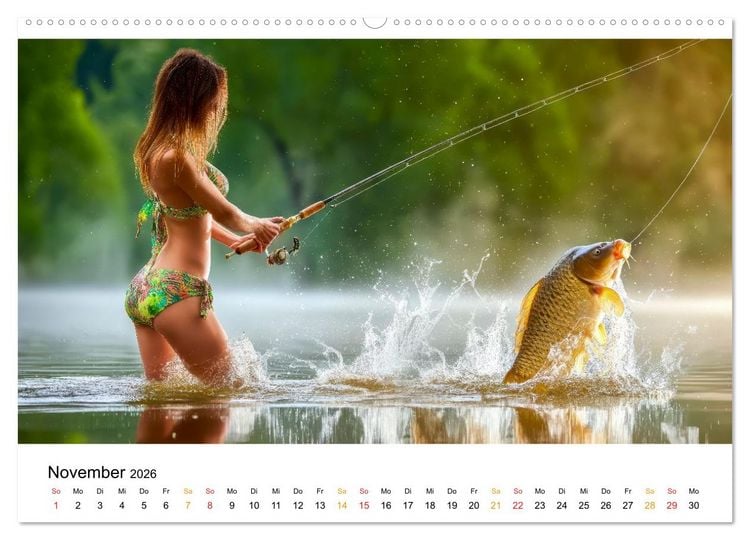 Produktbild: Hei&szlig; auf Karpfen (Wandkalender 2026 DIN A2 quer), CALVENDO Monatskalender