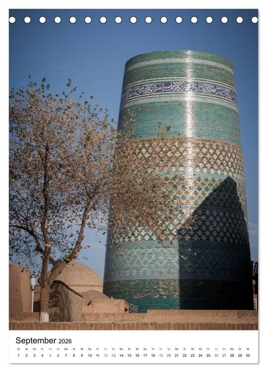 Produktbild: Usbekistan - Faszinierende Architektur entlang der Seidenstra&szlig;e (Tischkalender 2026 DIN A5 hoch), CALVENDO Monatskalender