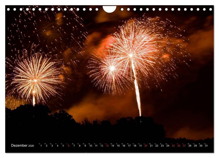Produktbild: Feuer &bull; W&auml;rme, Licht & Gefahr (Wandkalender 2026 DIN A4 quer), CALVENDO Monatskalender