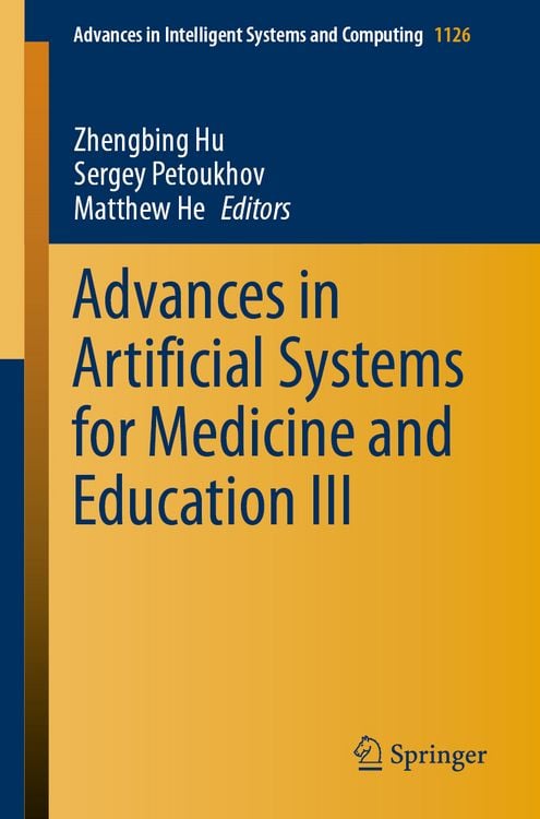 Produktbild: Advances in Artificial Systems for Medicine and Education III