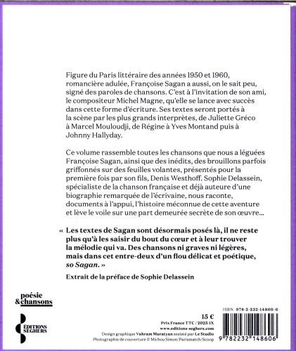 Produktbild: Sans un regret : toutes les paroles de ses chansons