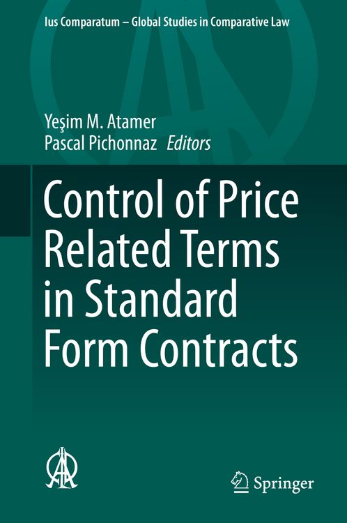 Produktbild: Control of Price Related Terms in Standard Form Contracts