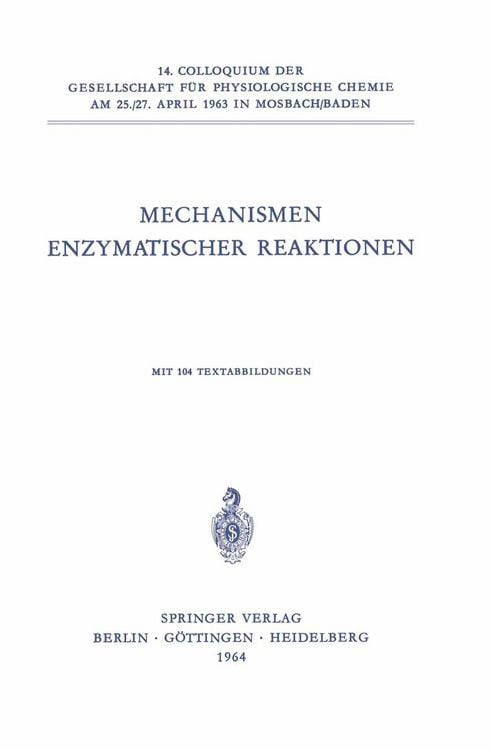 Produktbild: Mechanismen Enzymatischer Reaktionen