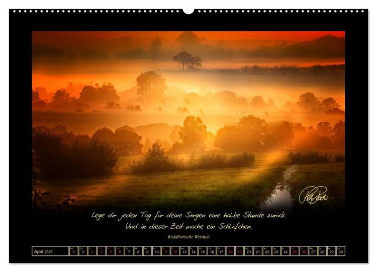 Produktbild: Sonnenmomente und Lebensweisheiten (Wandkalender 2026 DIN A2 quer), CALVENDO Monatskalender