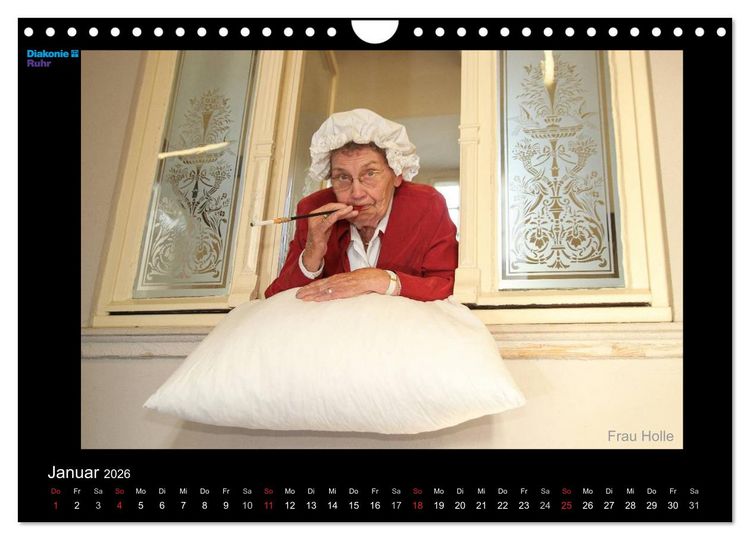 Produktbild: "Sch&ouml;nheit im Alter" - die Feierabendh&auml;user zu Gast im M&auml;rchenland der Br&uuml;der Grimm (Wandkalender 2026 DIN A4 quer), CALVENDO Monatskalender