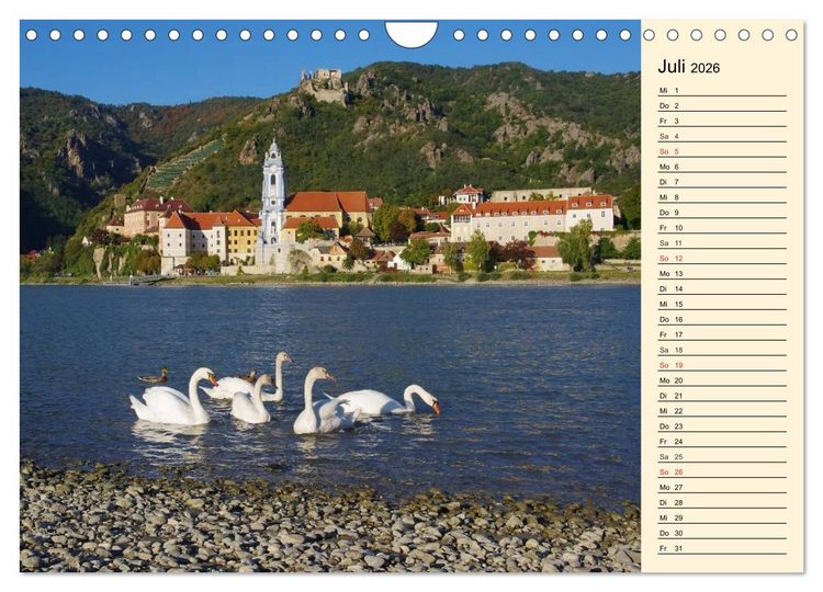 Produktbild: Die Wachau - Bezaubernde Orte an der Donau (Wandkalender 2026 DIN A4 quer), CALVENDO Monatskalender