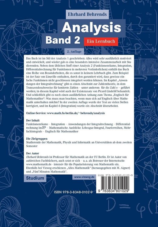 Produktbild: Analysis Band 2