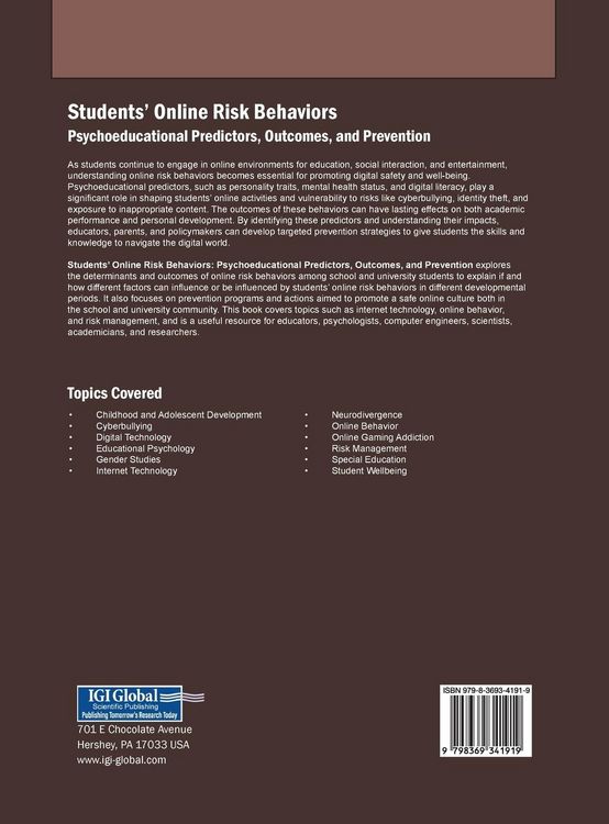 Produktbild: Students' Online Risk Behaviors