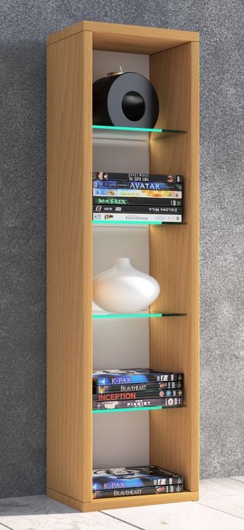 Produktbild: Holz CD DVD Stand Aufbewahrung Deko Regal Rasato L