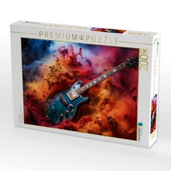 Produktbild: CALVENDO Puzzle Aurora-E-Gitarre | 2000 Teile Lege-Gr&ouml;&szlig;e 90x67cm Foto-Puzzle f&uuml;r gl&uuml;ckliche Stunden